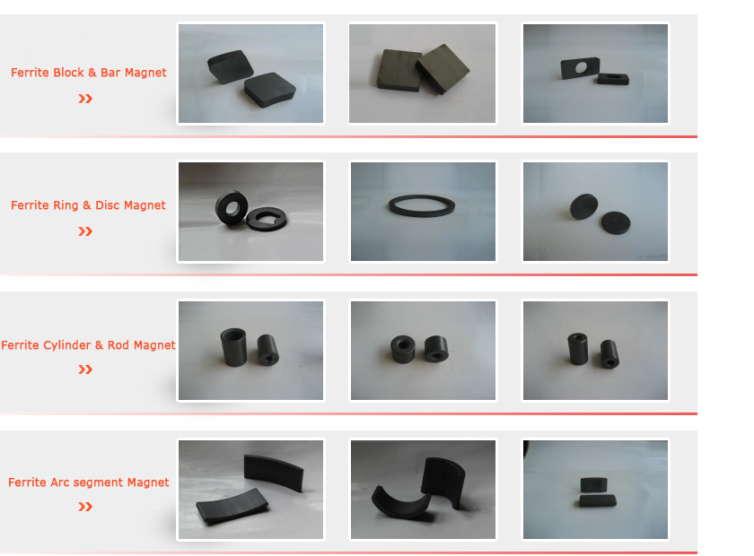 Ceramic magnets - Common applications of Ferrite magnets